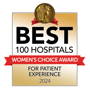 Best 100 Hospitals Women's Choice Award for Patient Experience 2024 Seal